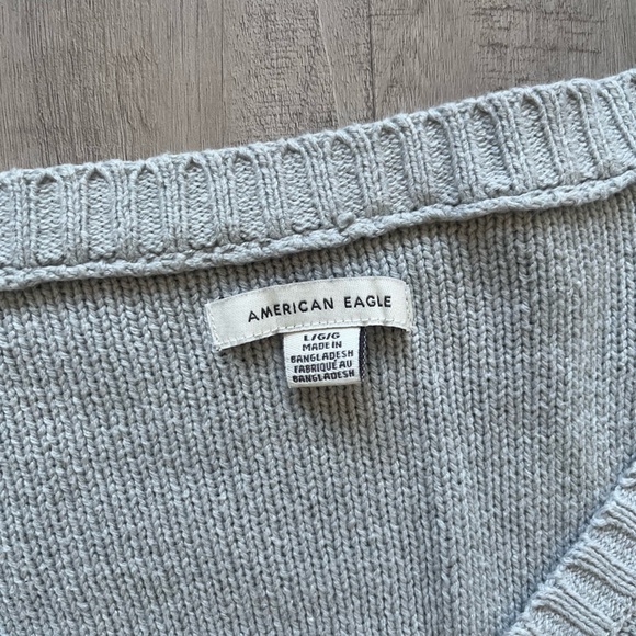 Cardigan gris AE - Picture 3 of 4